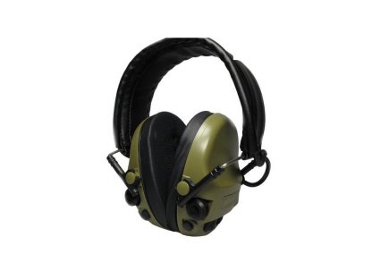 Elektronická sluchátka Glowiser LT-Al pro střelce - Zelená