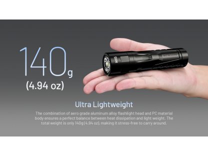 MH15 ruční svítilna, 2000 lm, 202m, 1x 21700, USB-C nabíjení, powerbanka
