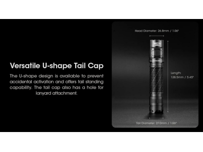 NITECORE MH12 Pro taktická LED svítilna, 3 300 lm, 505m, 1x 21700, USB-C nabíjení