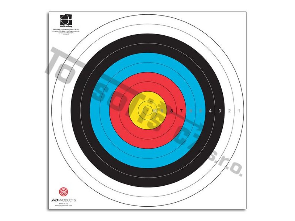 terč 80 cm s čísly