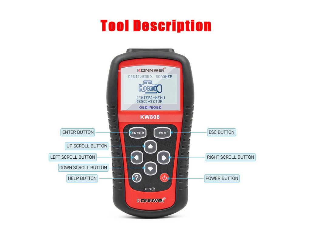 Automobilová diagnostika Konwei KW808