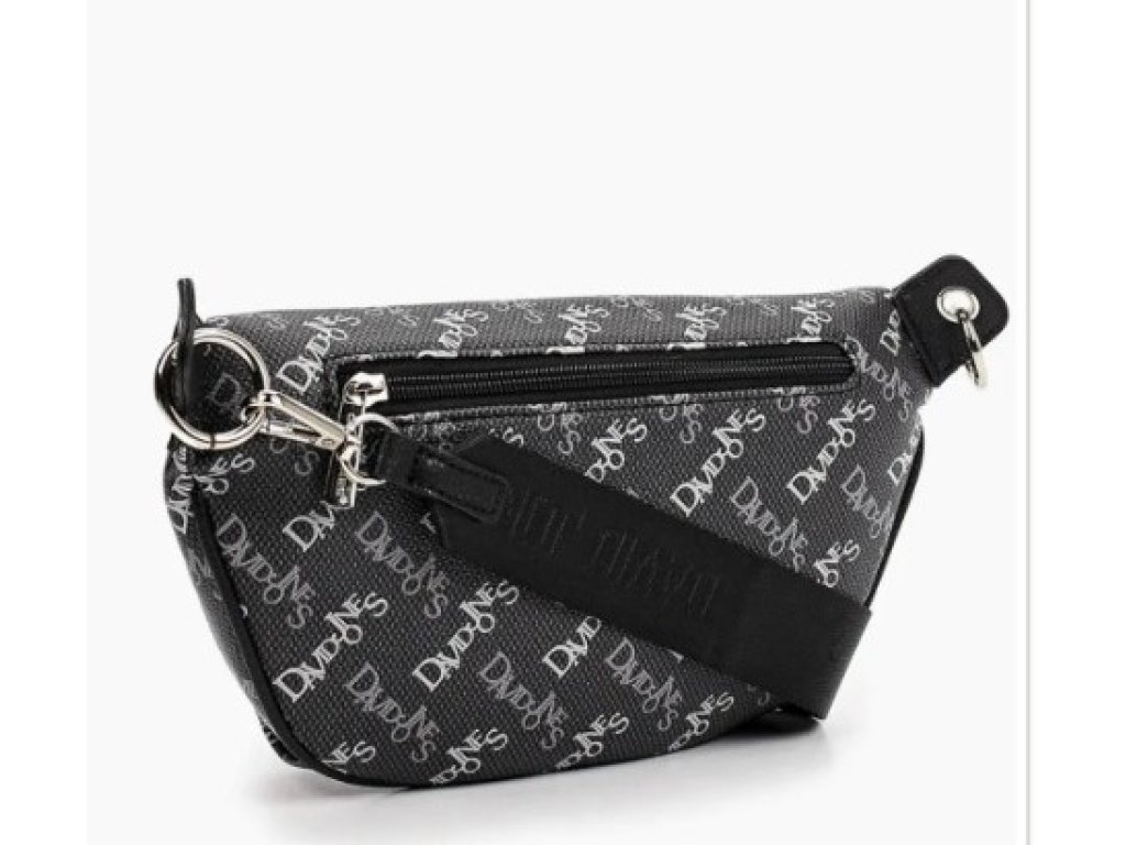 Crossbody kabelka / ledvinka David Jones CH21016, černá, hnědá