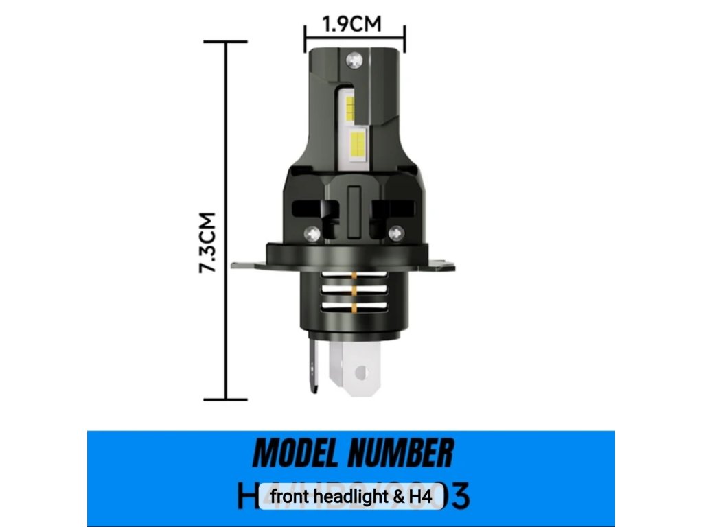 D9 LED autožárovky H4 CANBUS - 2ks