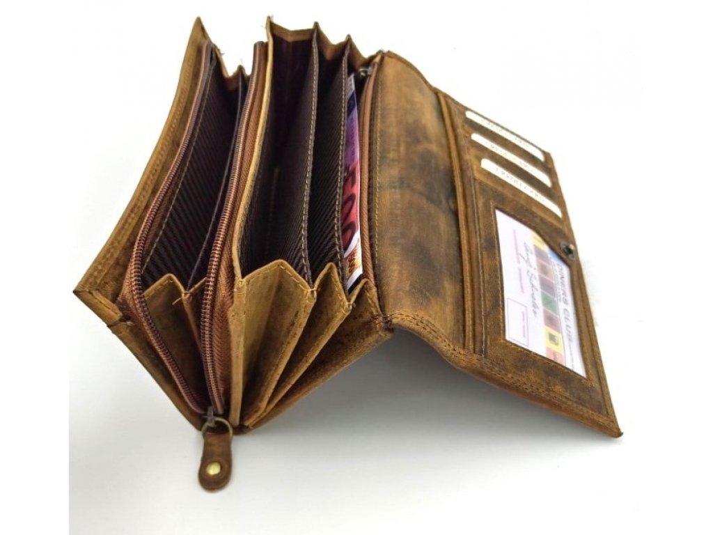 Dámská kožená peněženka WILD 841 hnědá