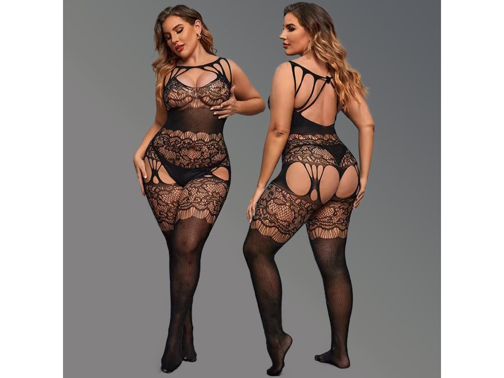 Dámské BODYSTOCKING PLUS SIZE 86010