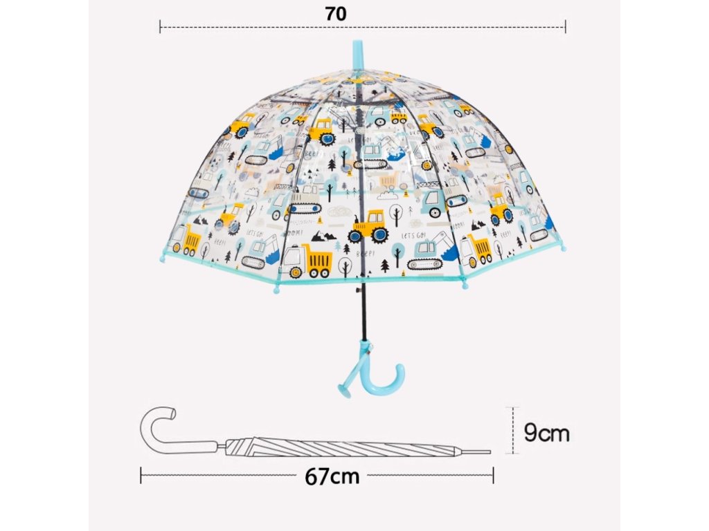 Dětský deštník s motivem traktora RST036A, různé barvy
