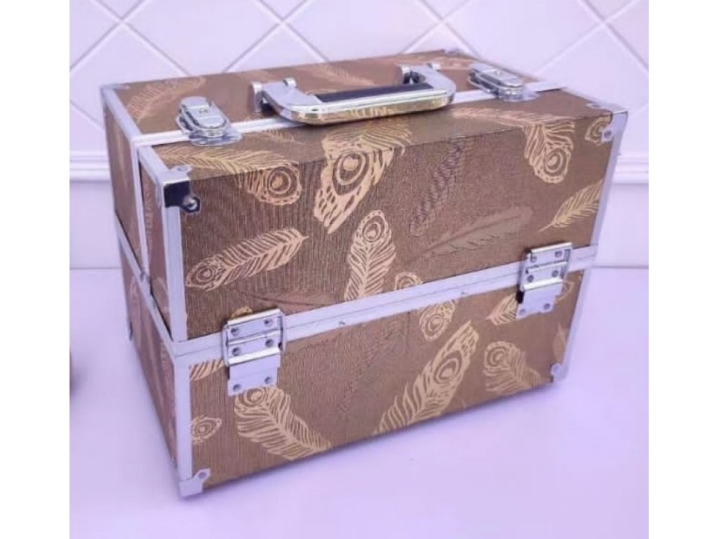 Kosmetický kufřík Luxury Zlatý LK-31