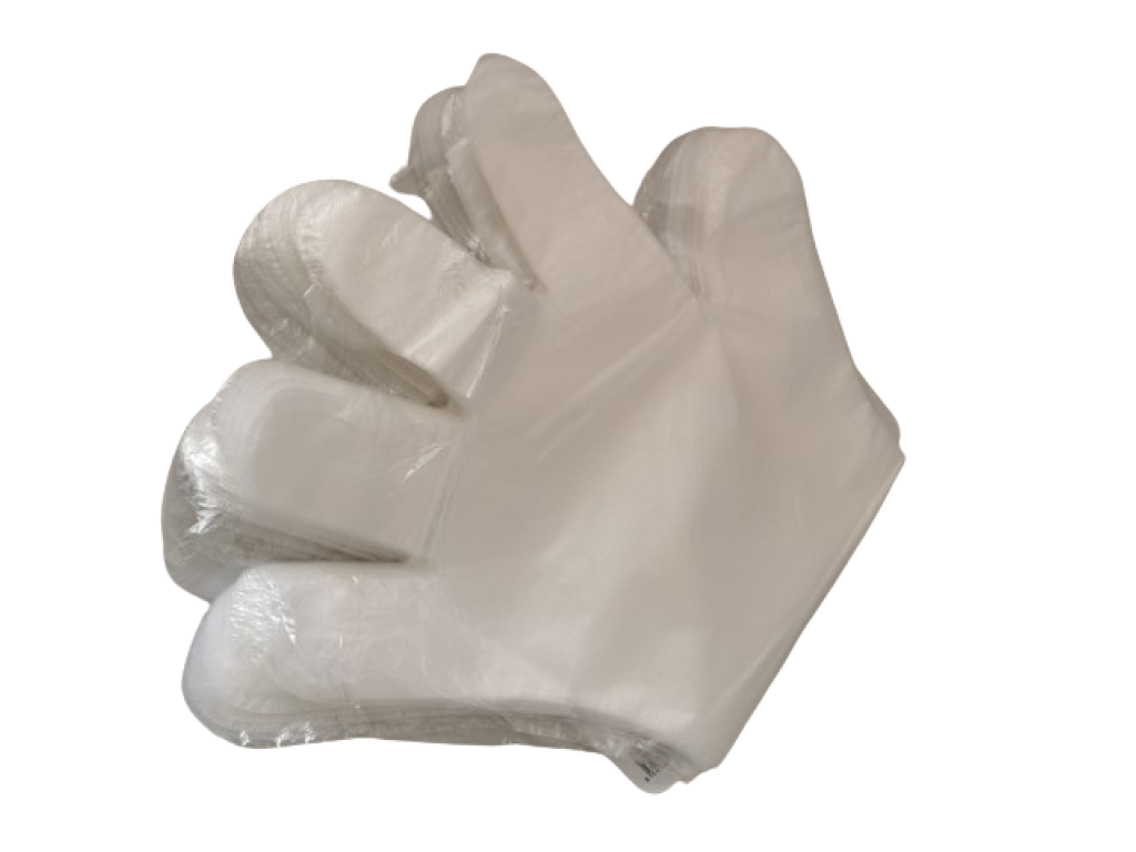 HDPE mikrotenové rukavice 100ks