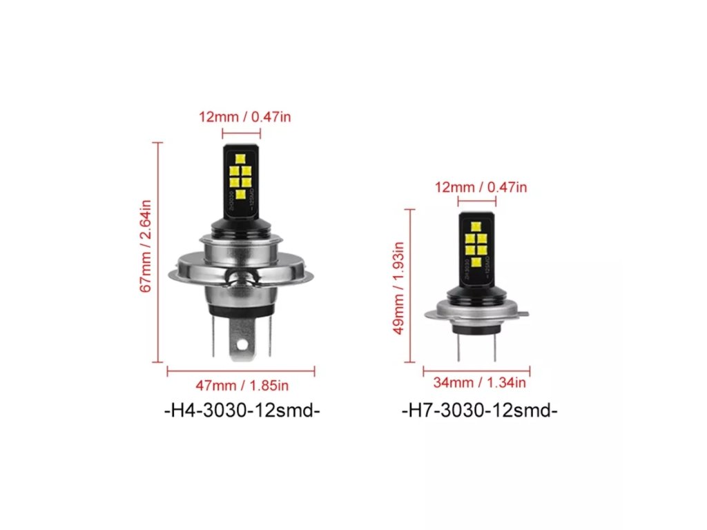 LED atožárovky H4 CANBUS - 2ks