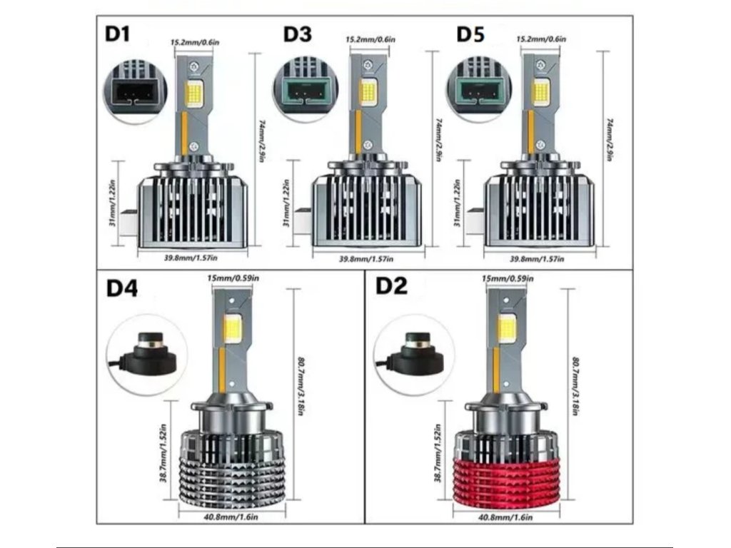 LED žárovky D1S pro auta Headlight, CANBUS - 2ks