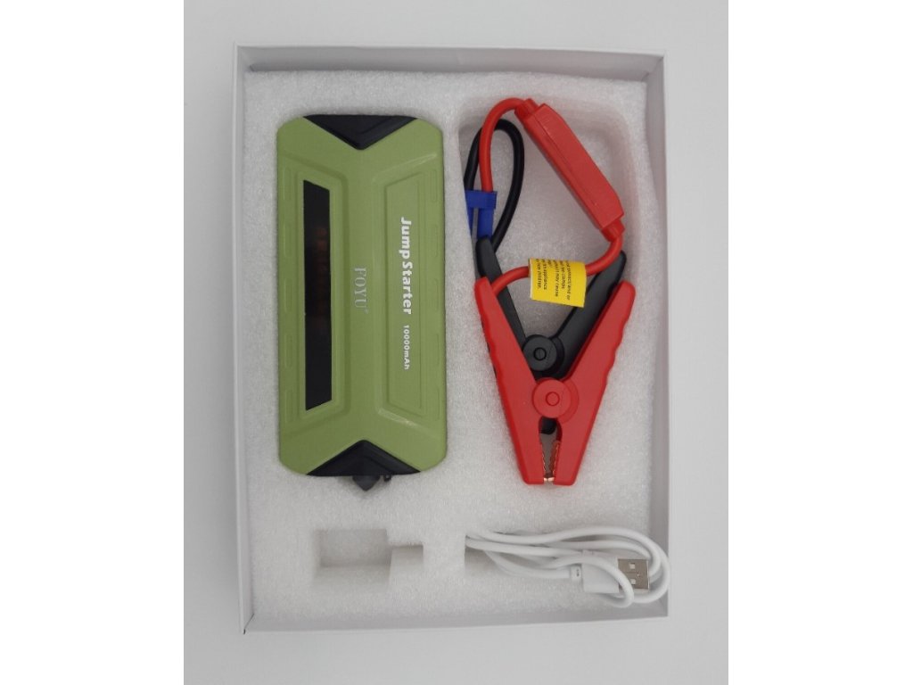 Multifunkční nabíječka akumulátorů Jump Starter 10.000mAh FO-Q002