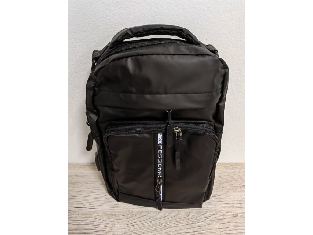 Pánská crossbody taška přes rameno / batoh s USB portem 3056