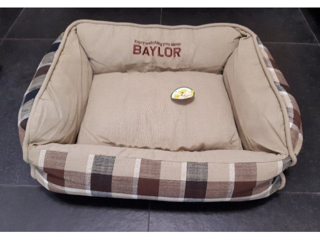 Pelíšek pro psy Baylor hnědý, 65x52x17cm BA-03