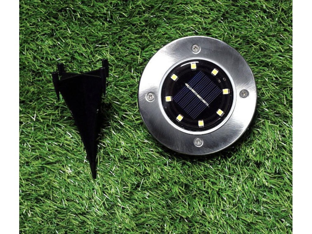Sada kruhových solárních světel Disk Lights - 4ks