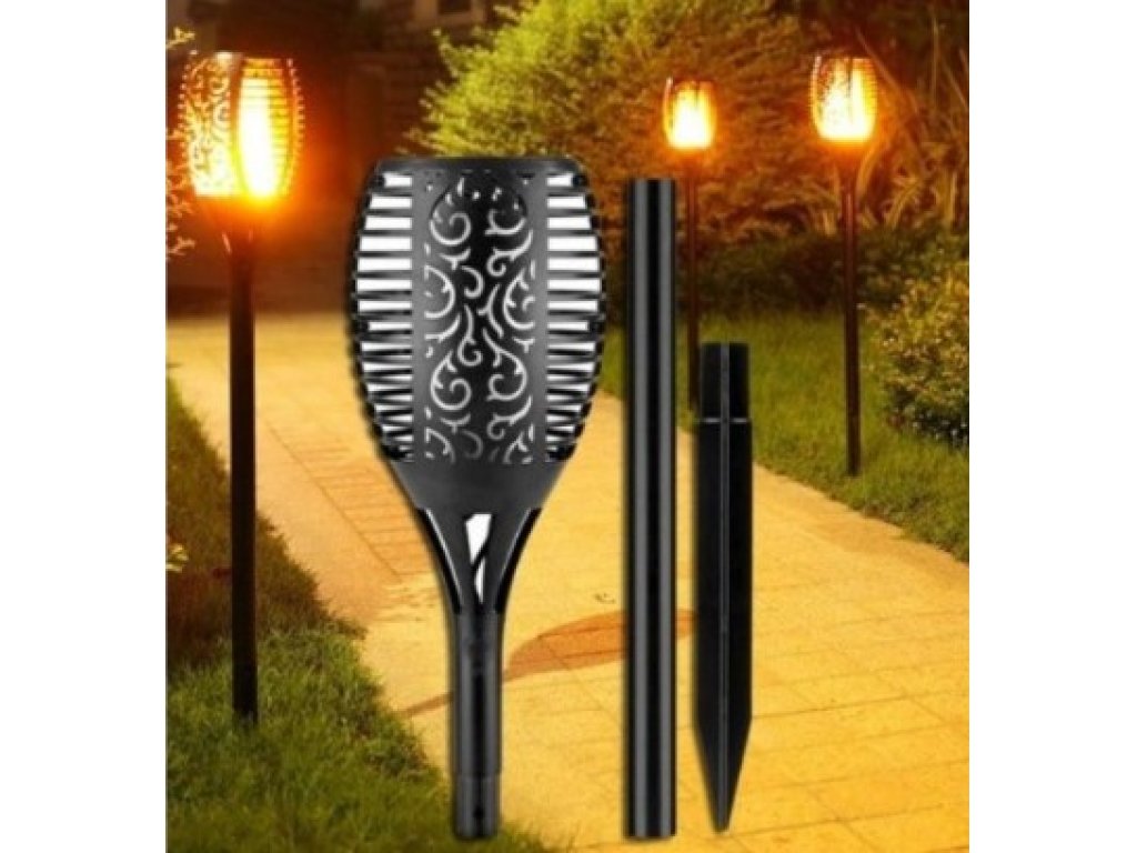 Solární zahradní světlo s imitací plamene SOL-01