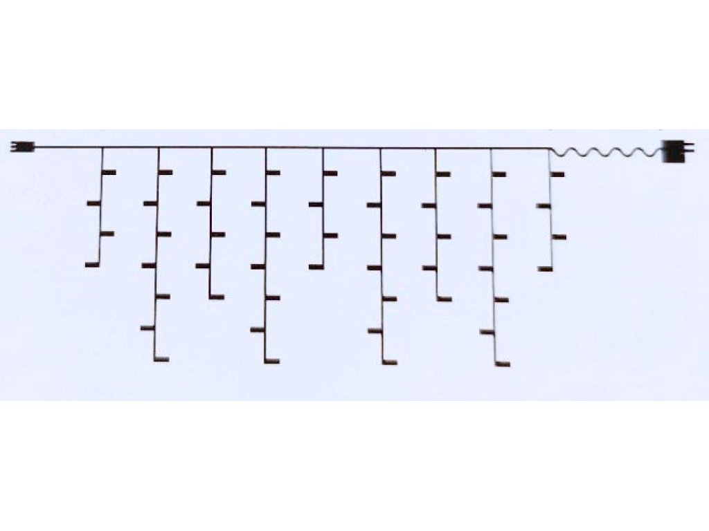 Vánoční světelný závěs se záblesky 500 LED, 10m