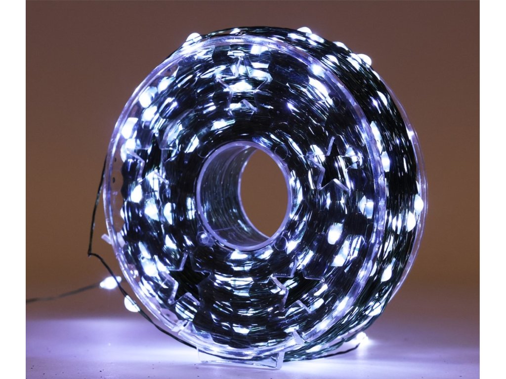 Venkovní vánoční mikrořetěz 1000 LED, 100m