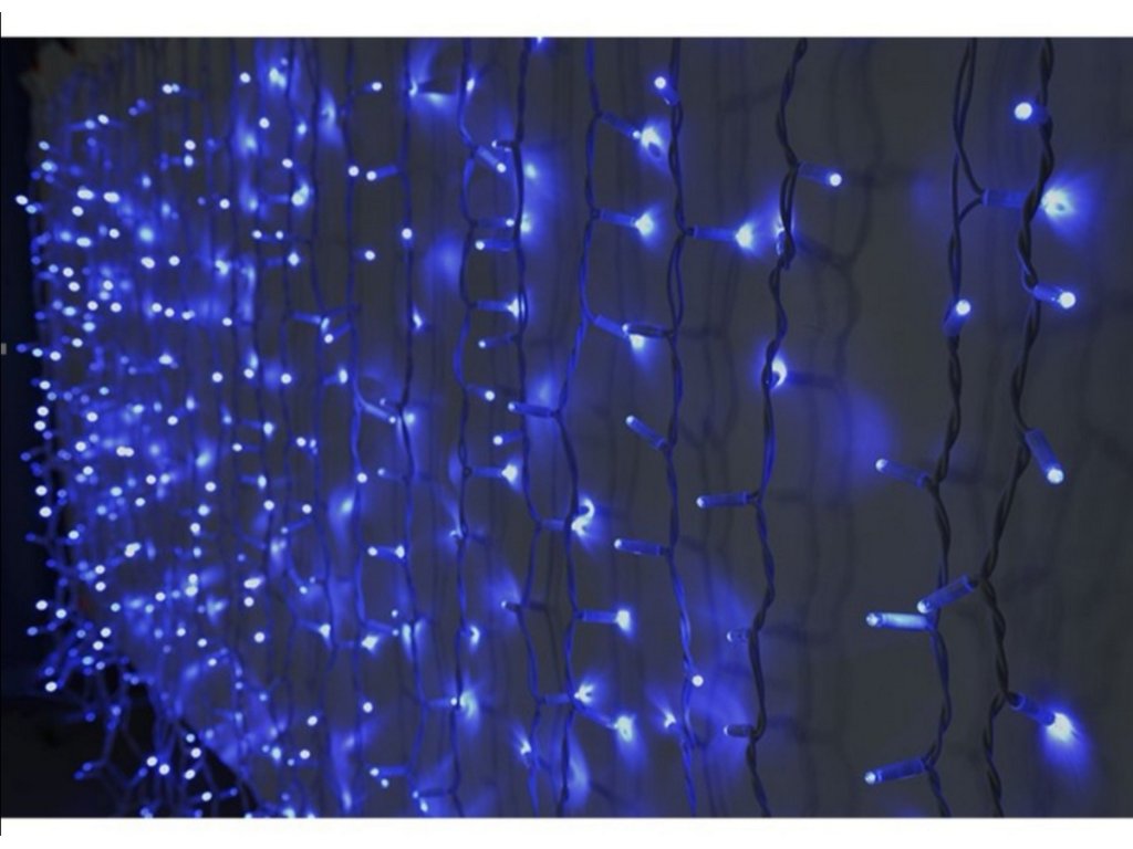 Vnitřní vánoční mikro závěs napojovací - 200 led (3 m)