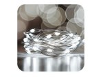 Vnitřní vánoční mikro řetěz 50LED (světlý řetěz) na baterie - různé barvy SM-50