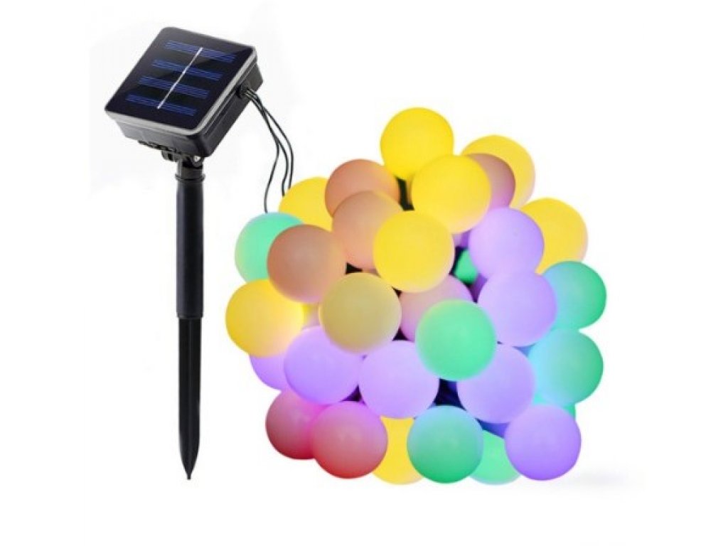 Světelný solární řetěz Firefly 40 LED, 5m Barva: Teplá bíla