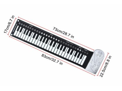 Andowl Skládací přenosné piano, 49 kláves KEY-49