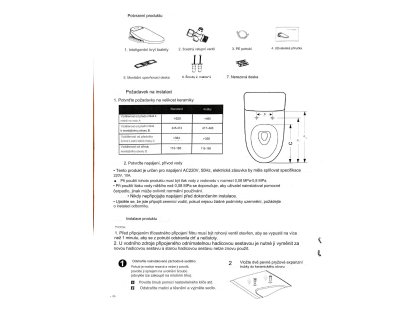 D-Lux elektronický bidet, KRÁTKÝ s dálkovým ovládáním