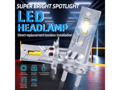 D8 LED autožárovky H7 CANBUS - 2ks