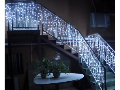 DENR Závěs světelný LED až 1260 diod, venkovní, studená bílá