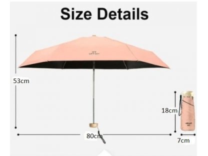 Deštník s UV ochranou UPF 50+, různé barvy
