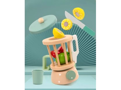 Dřevěný smoothie mixer