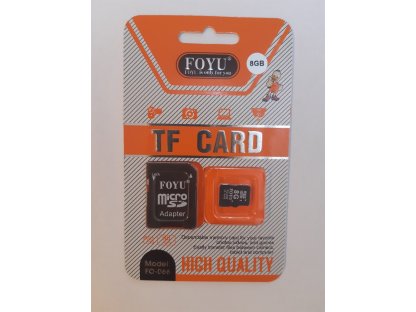 FOYU Paměťová karta Micro SD s adaptérem, více variant - až 128GB FO-066