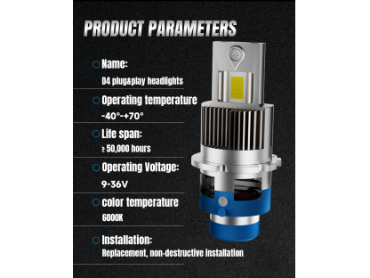 LED žárovky D4S pro auta Headlight CANBUS - 2ks