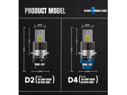 LED žárovky D4S pro auta Headlight CANBUS - 2ks