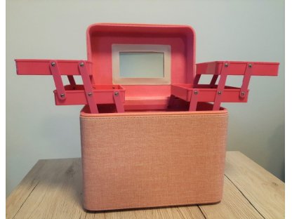 Kosmetický box na make-up Růžový MK-02R