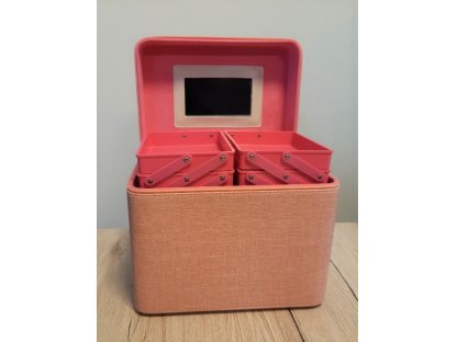 Kosmetický box na make-up Růžový MK-02R