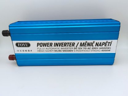 Měnič napětí DC/AC 12V / 230V, 4000W - modifikovaný