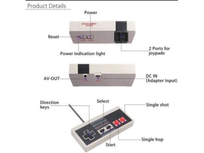 Mini herní retro konzole RET-620