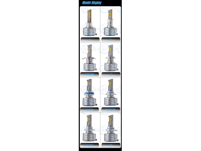 S16 LED žárovky H7 pro auta přední světlomety 300W CANBUS - 2ks