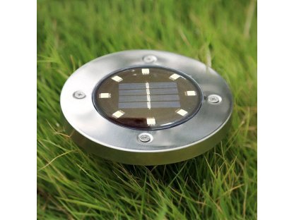 Sada kruhových solárních světel Disk Lights - 4ks
