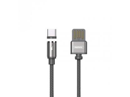 USB-C datový kabel s LED light magnetický Remax RC-095a Černý