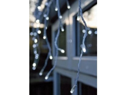 Vánoční světelný LED závěs až 2500 diod venkovní + ovladač, studená bílá 