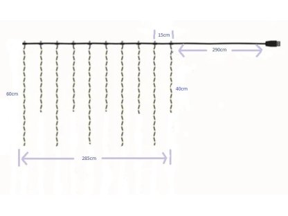 Vánoční světelný mikro závěs, 100 LED - kuličky, vnitřní + dálkový ovladač USB-100