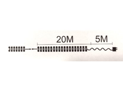 Vánoční světelný řetěz Girlanda se záblesky 1000 LED venkovní 20m