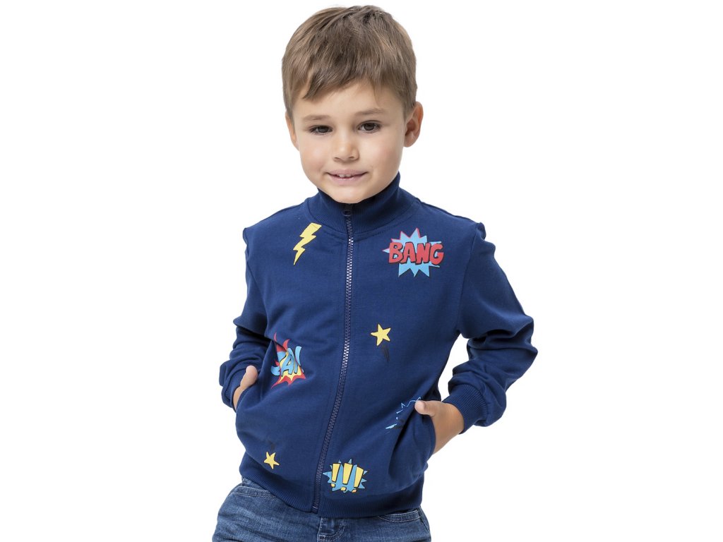 Chlapecká mikina Bang Zap - navy