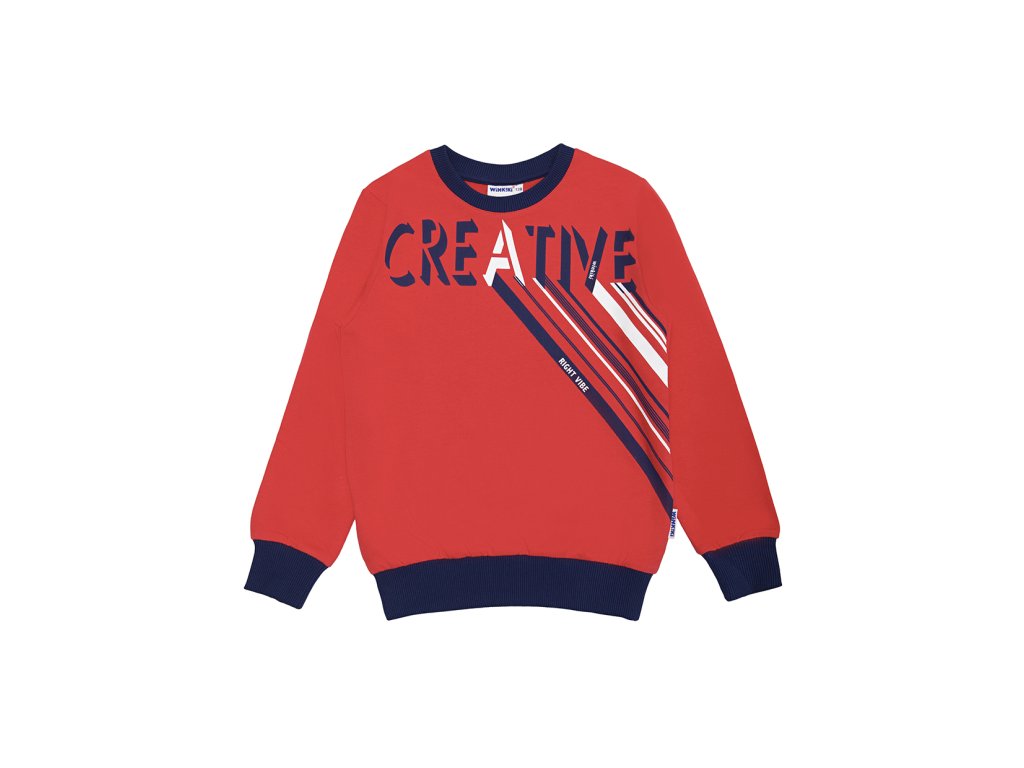 Chlapecká mikina Creative - červená
