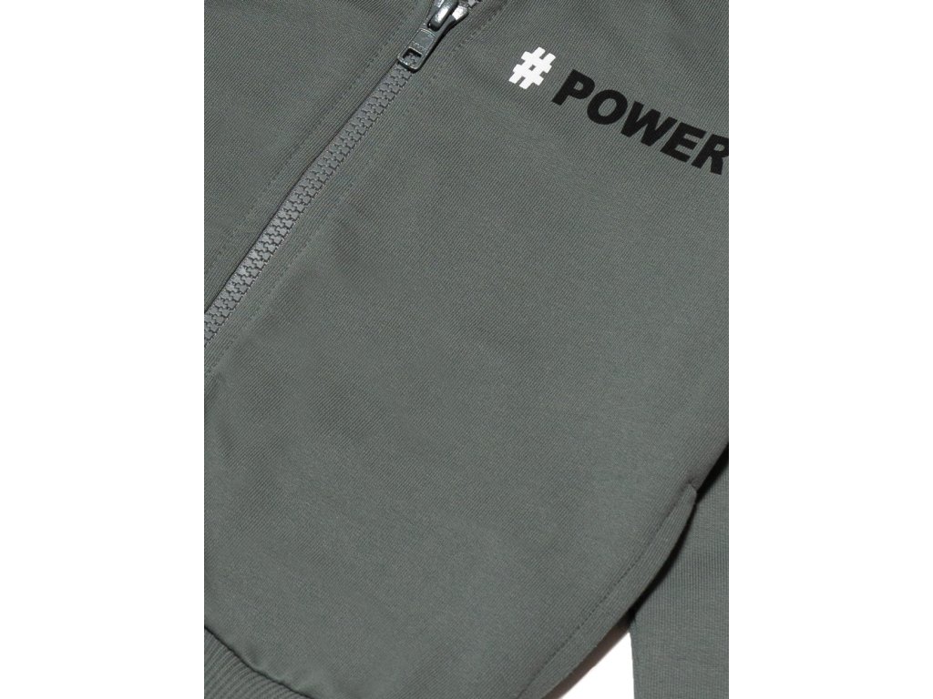 Chlapecká mikina na zip Brake the Rules - khaki