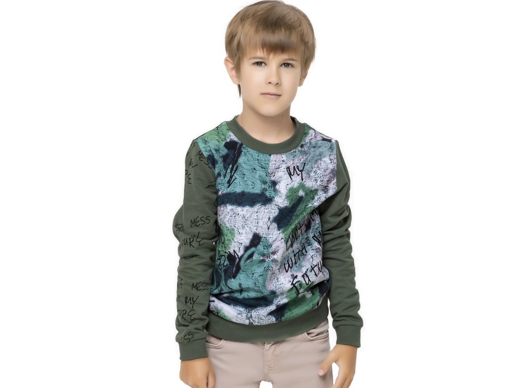 Chlapecká mikina Nature - khaki