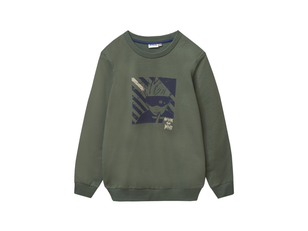 Chlapecká mikina Own Wave - khaki