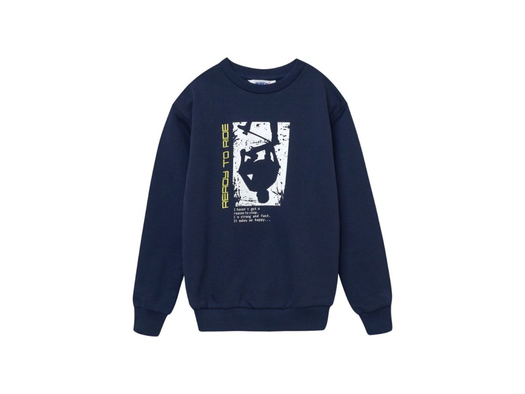 Chlapecká mikina Ready to Ride - Navy