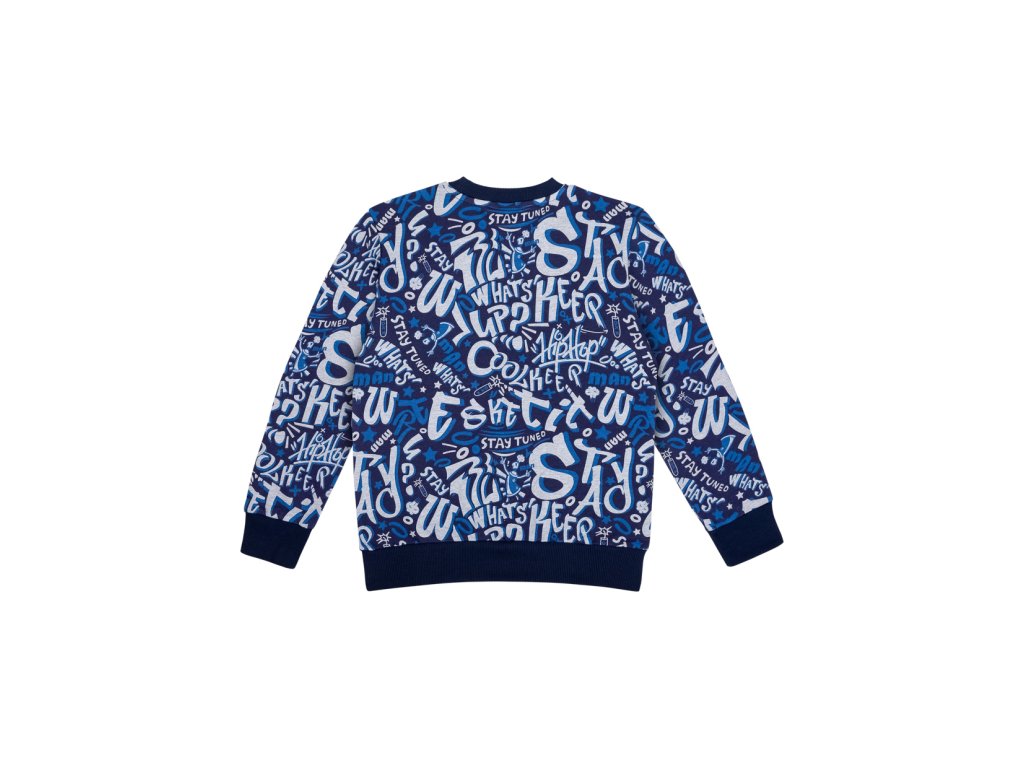 Chlapecká mikina Signs - navy